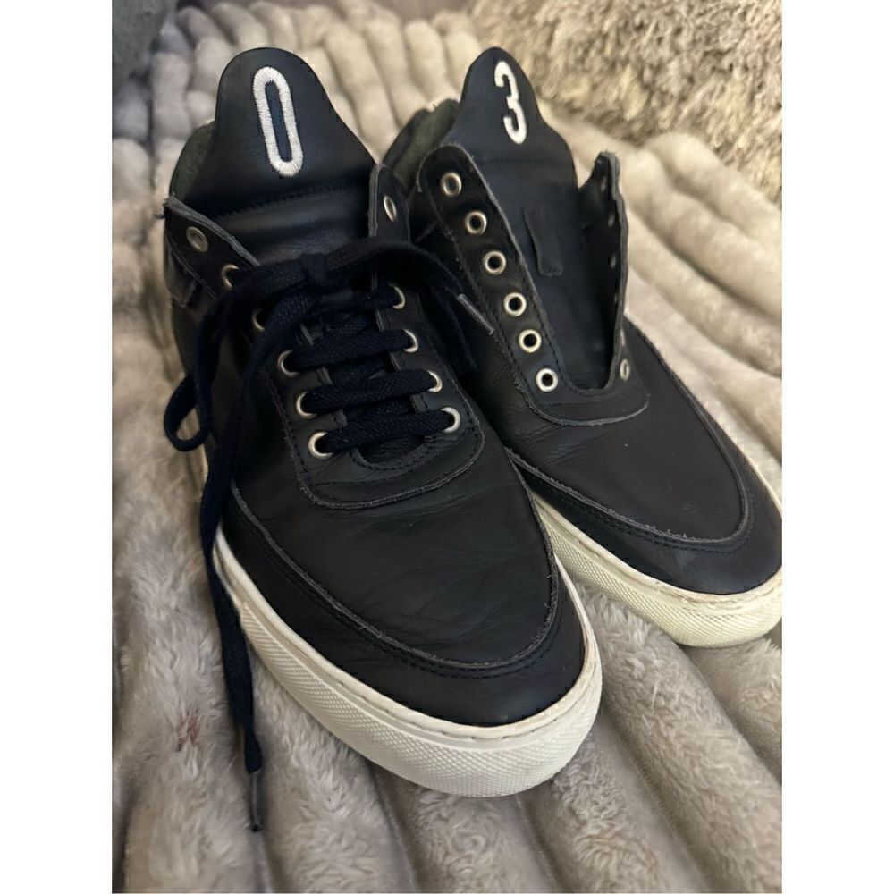 Filling Pieces Low Top Navy 03 Liberty Lace Up sneaker trainer shoe